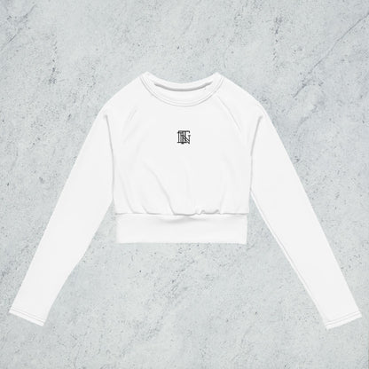 Crop Top De Manga Larga Para Mujer