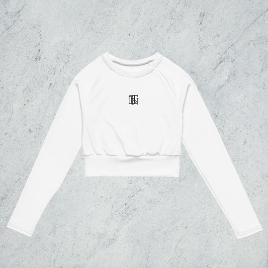 Crop Top De Manga Larga Para Mujer